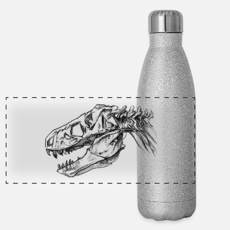 T-Rex Panorama Glitzer Isolierflasche 500 ml