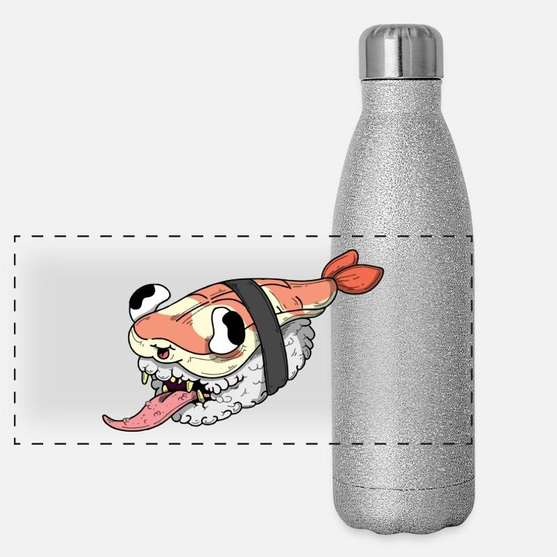 Sushi-Probe Panorama Glitzer Isolierflasche 500 ml