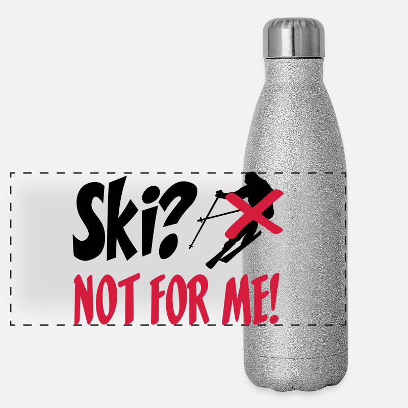 I hate Ski Gourde isotherme panoramique pailletée 500 ml