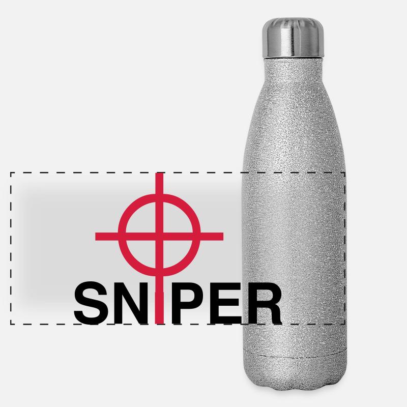 Sniper Gourde isotherme panoramique pailletée 500 ml
