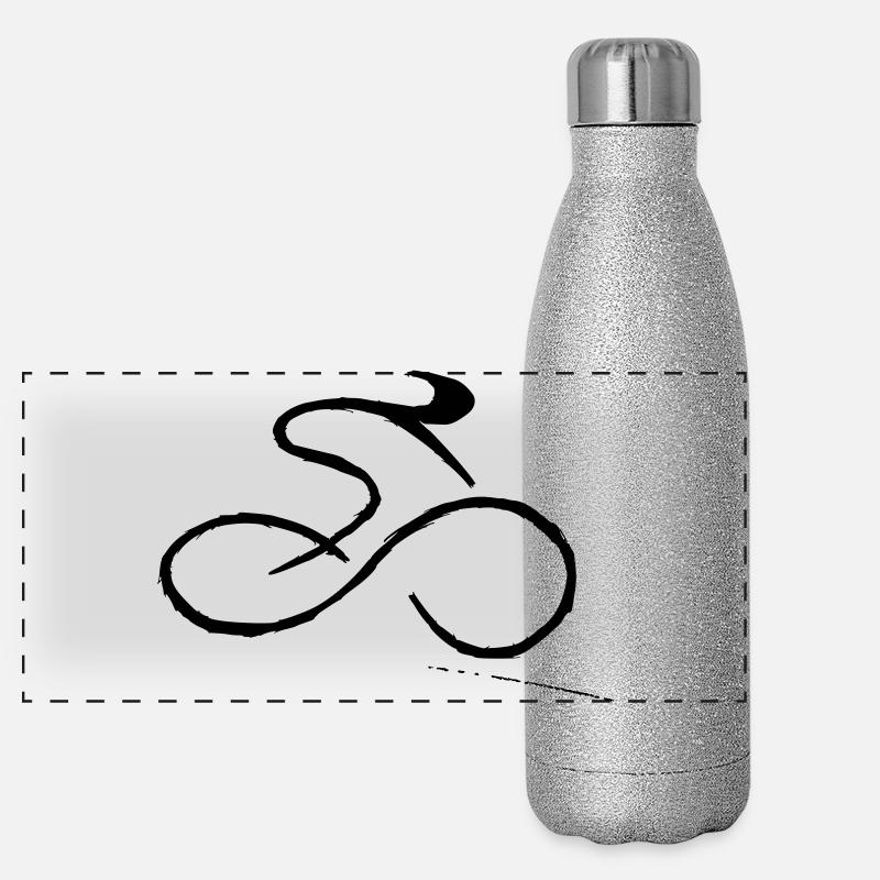 Cycling Panorama Glitzer Isolierflasche 500 ml