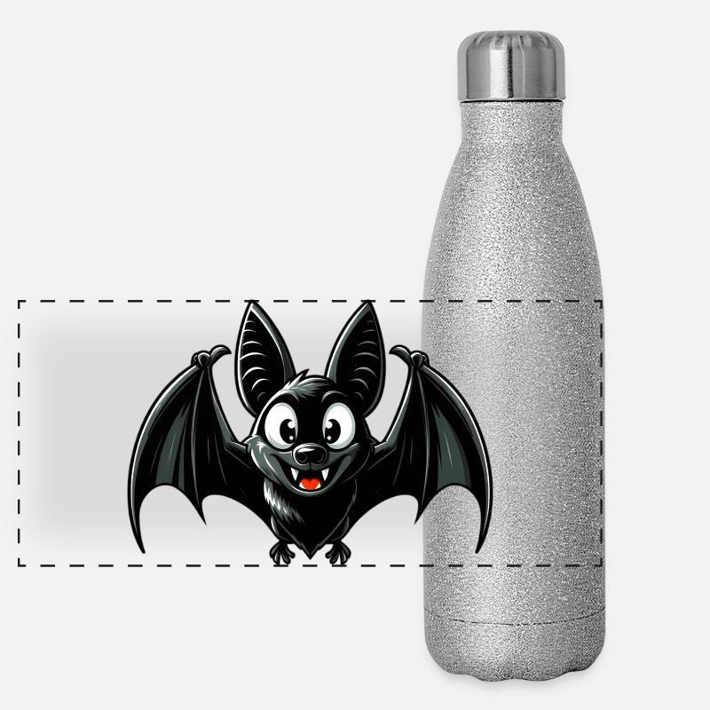 Chauve-souris Gourde isotherme panoramique pailletée 500 ml