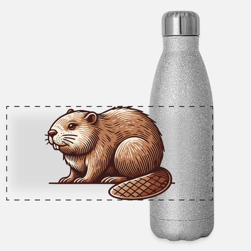 Beaver Panoramic Glitter Thermal Bottle 500 ml