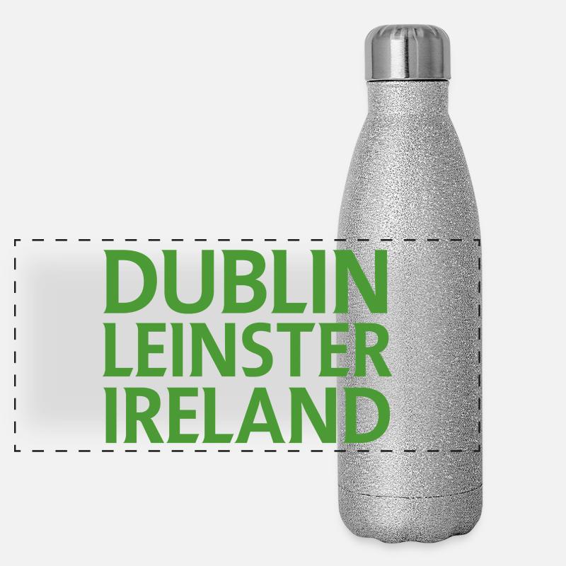 Dublin – Irlande Textdesign Gourde isotherme panoramique pailletée 500 ml