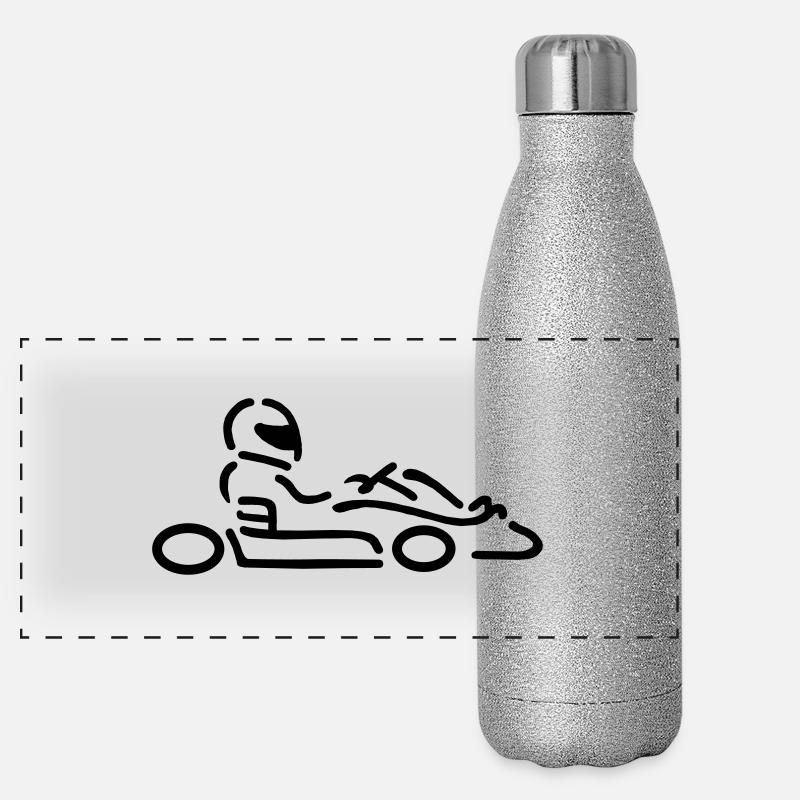 kartmotiv1_klein2 Panorama Glitzer Isolierflasche 500 ml