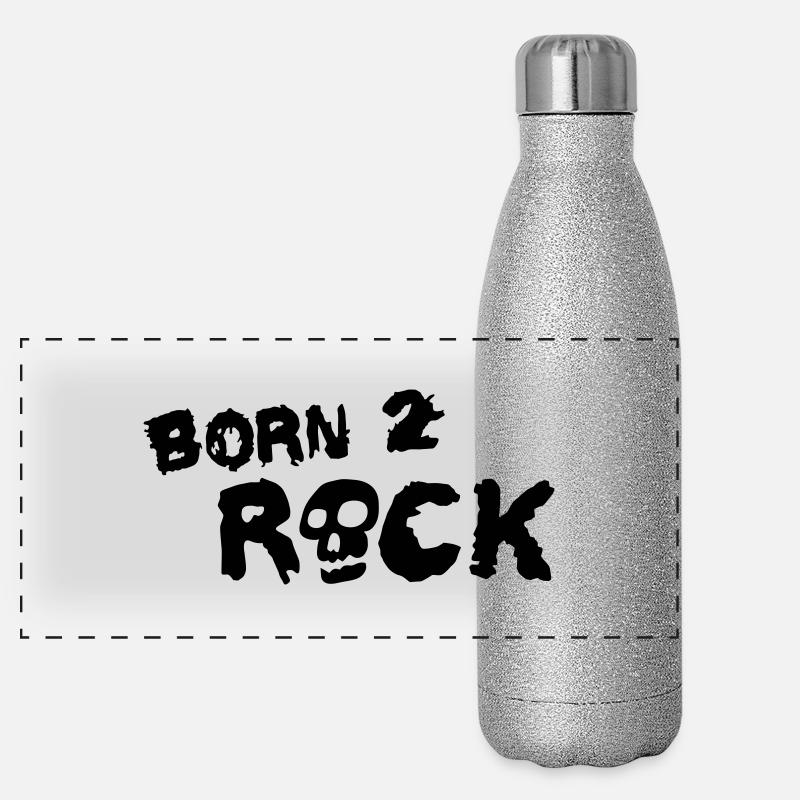 born_2_rock_1c Panoramic Glitter Thermal Bottle 500 ml