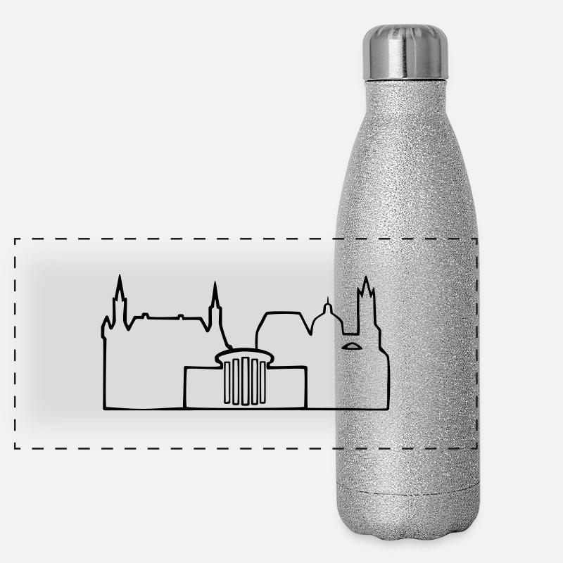 Skyline Aachen Panoramic Glitter Thermal Bottle 500 ml