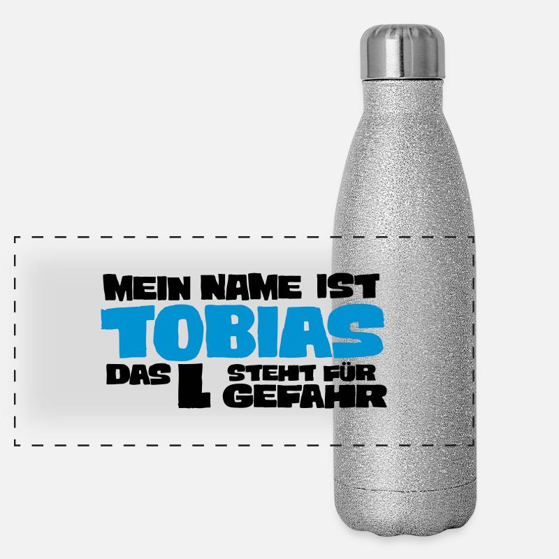 tobias Panorama Glitzer Isolierflasche 500 ml