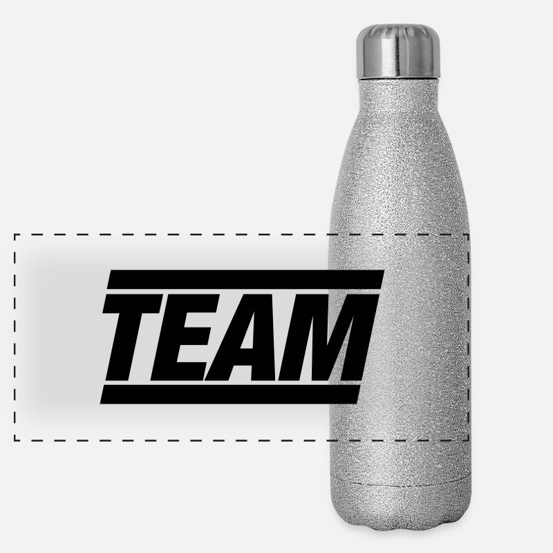 TEAM Panorama Glitzer Isolierflasche 500 ml