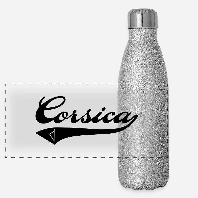 Korsika-Team Panorama Glitzer Isolierflasche 500 ml