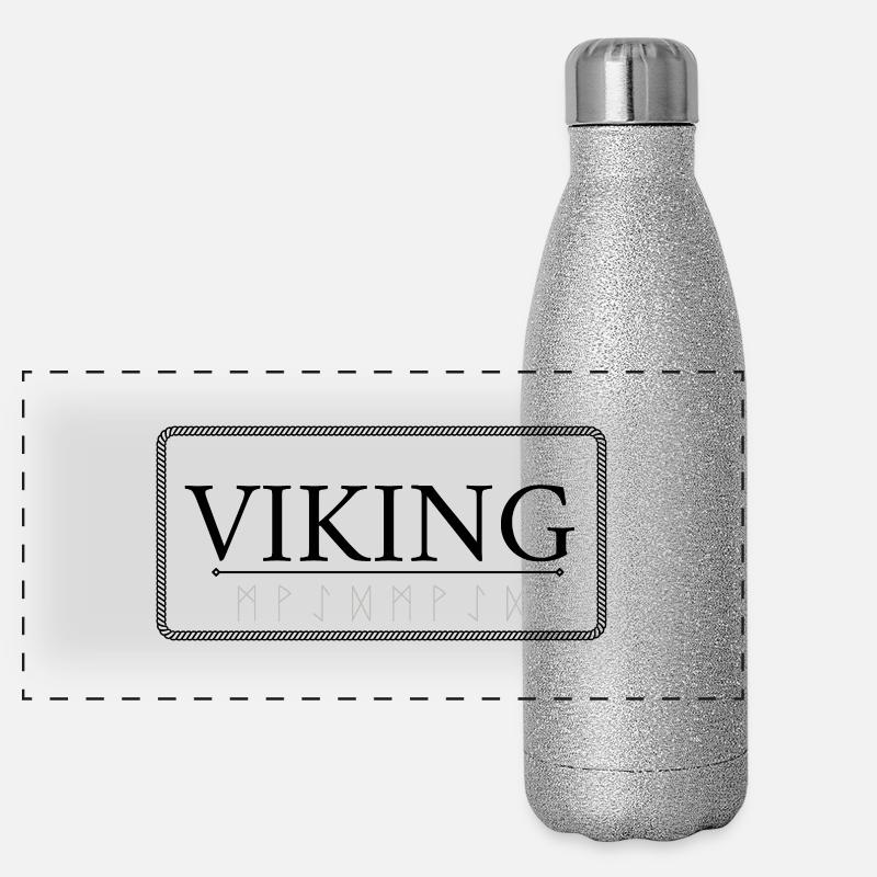 VIKING Frame - Panoramic Glitter Thermal Bottle 500 ml - silver glitter