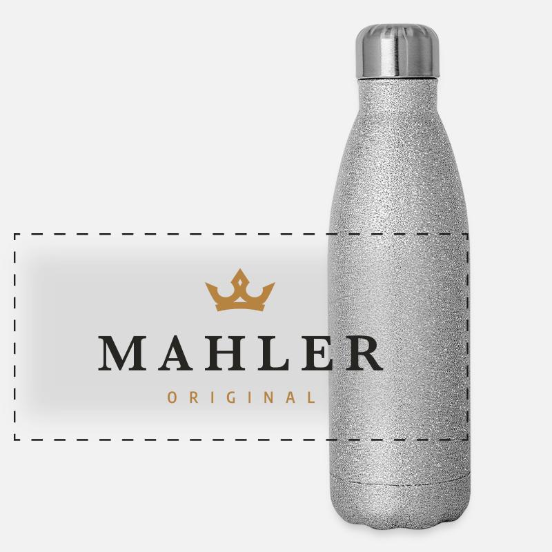Mahler Original Familienlogo Panorama Glitzer Isolierflasche 500 ml