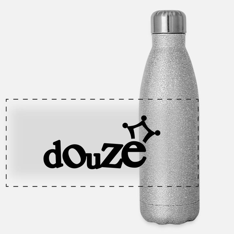 logo_douze Gourde isotherme panoramique pailletée 500 ml