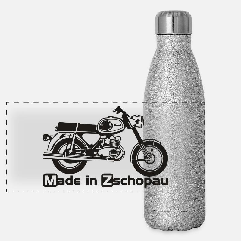 MZ TS250 Zschopau Panorama Glitzer Isolierflasche 500 ml