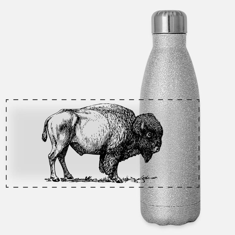 Bison Panorama Glitzer Isolierflasche 500 ml