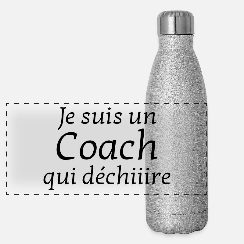 Coach / Coaching / Entraineur / Sport Gourde isotherme panoramique pailletée 500 ml