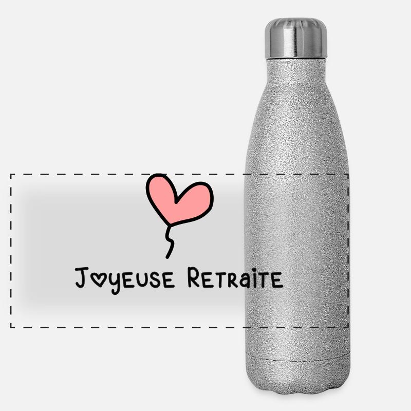 JOYEUSE RETRAITE Gourde isotherme panoramique pailletée 500 ml