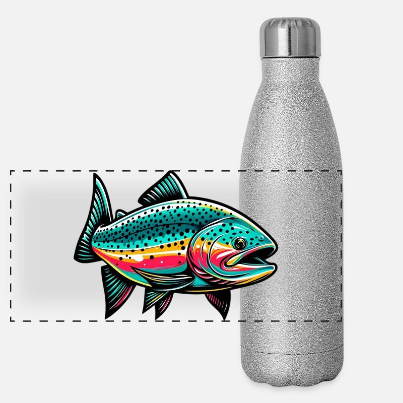 Lachs Panorama Glitzer Isolierflasche 500 ml
