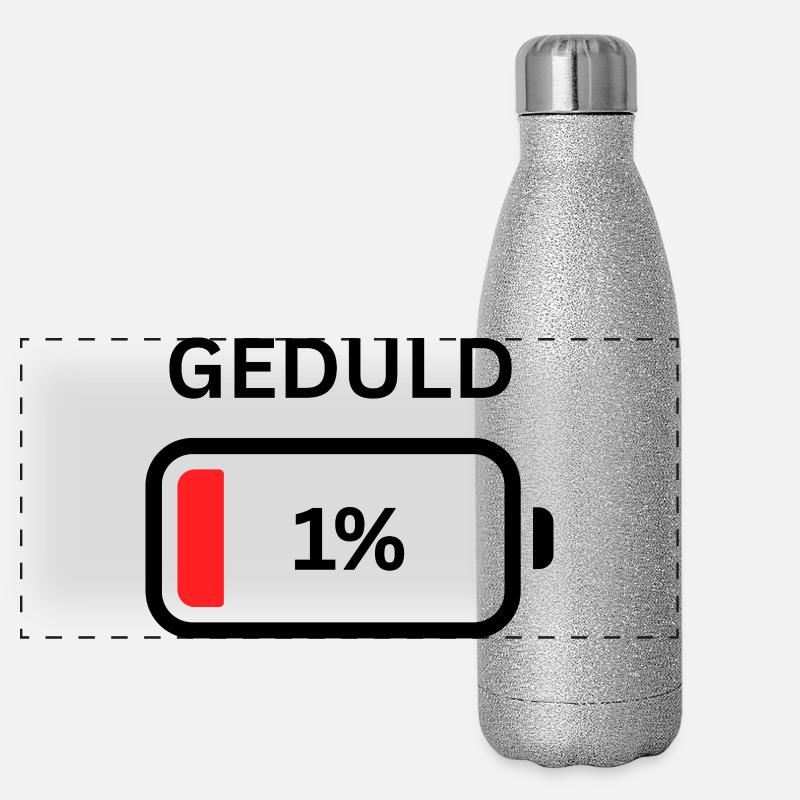 Patience - 1 % Design Gourde isotherme panoramique pailletée 500 ml