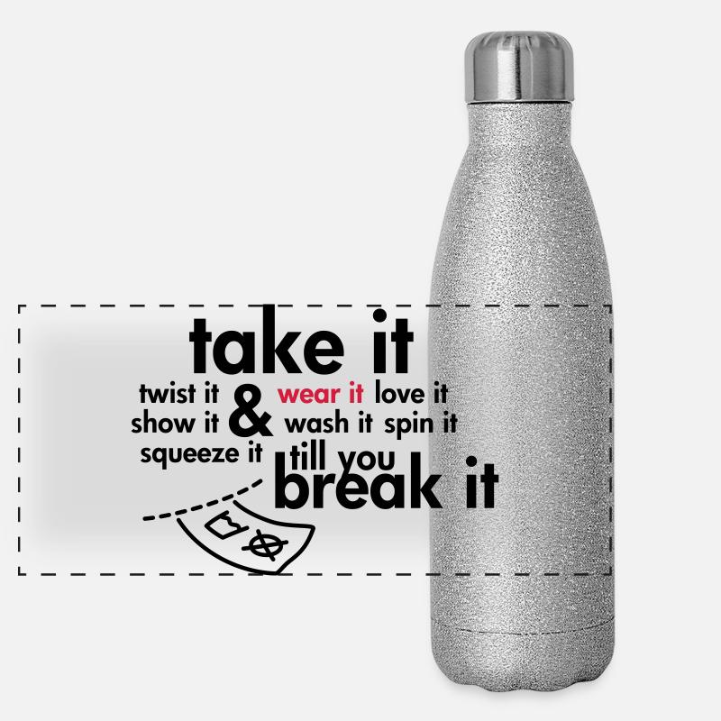 Take it & wear it.. Panoramic Glitter Thermal Bottle 500 ml