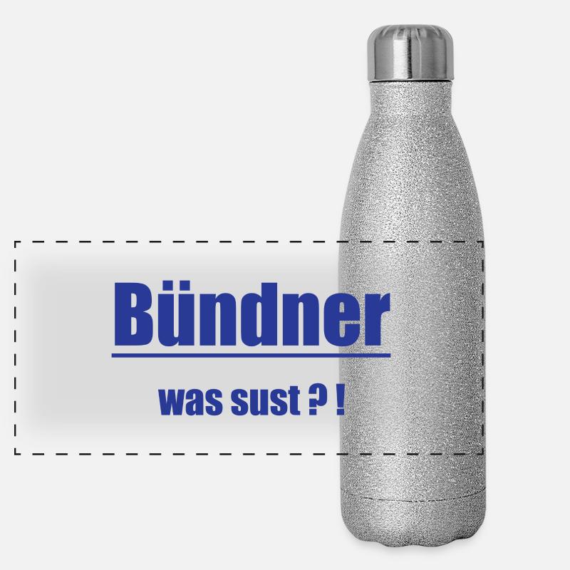 Graubünden What Sust?! Panoramic Glitter Thermal Bottle 500 ml