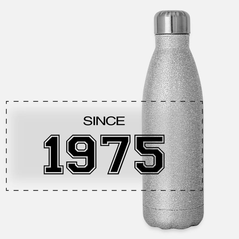Geburtstag geschenk 1975 Panorama Glitzer Isolierflasche 500 ml