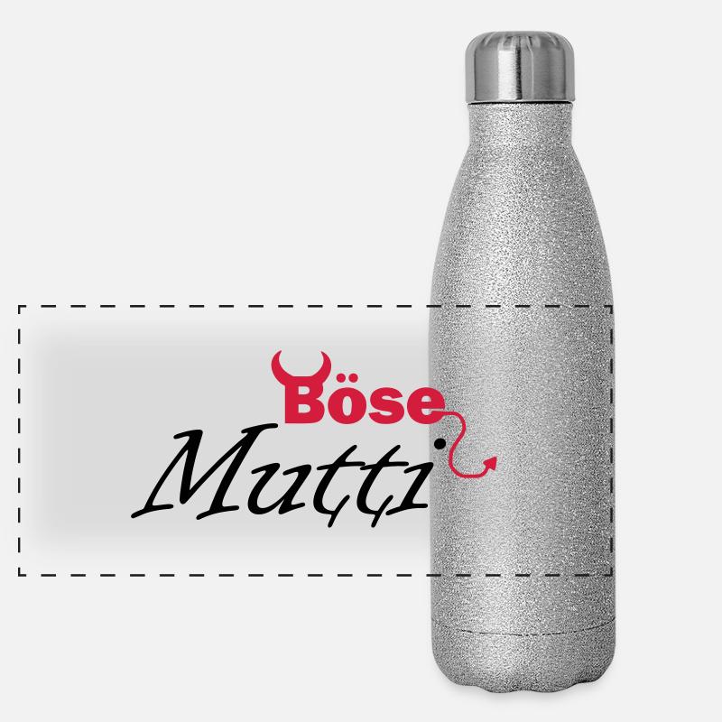 böse Mutti Panorama Glitzer Isolierflasche 500 ml