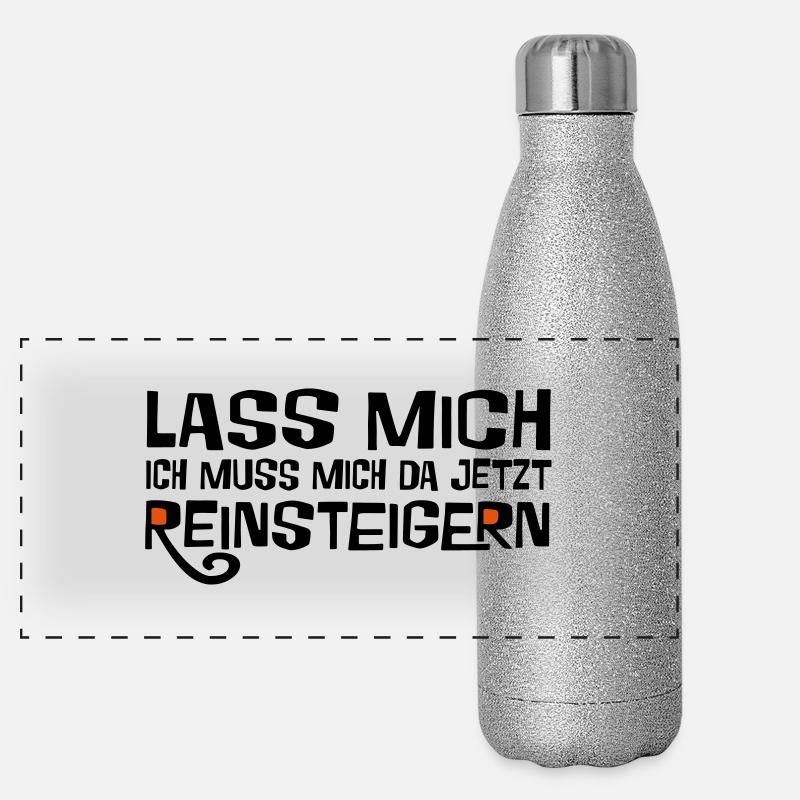 2541614 112886125 Lass mich Panorama Glitzer Isolierflasche 500 ml