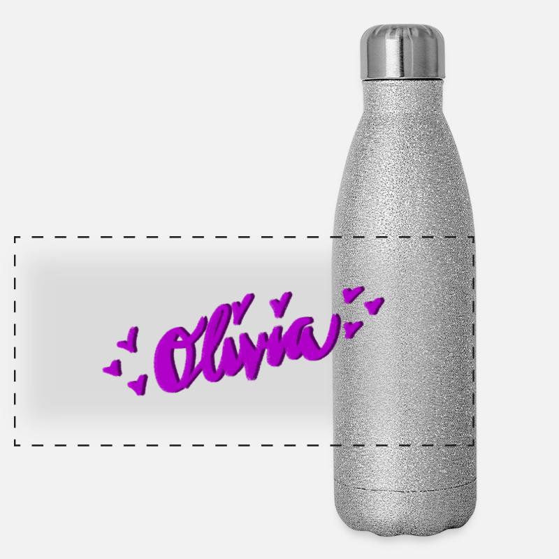 Olivia Gourde isotherme panoramique pailletée 500 ml