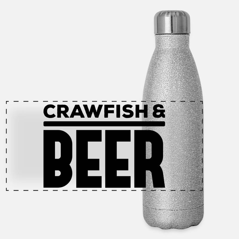 Crawfish & Beer – Maritime Delight Panoramic Glitter Thermal Bottle 500 ml