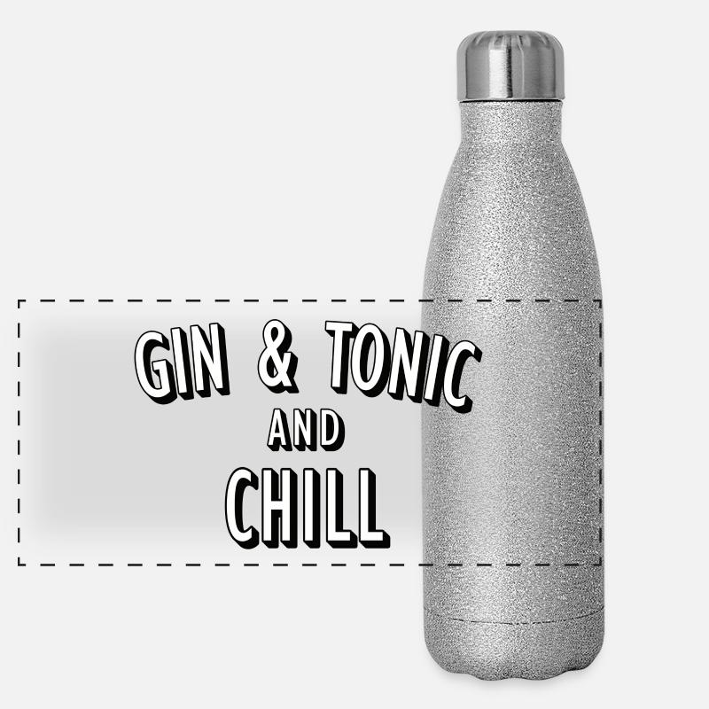 et chill Gourde isotherme panoramique pailletée 500 ml