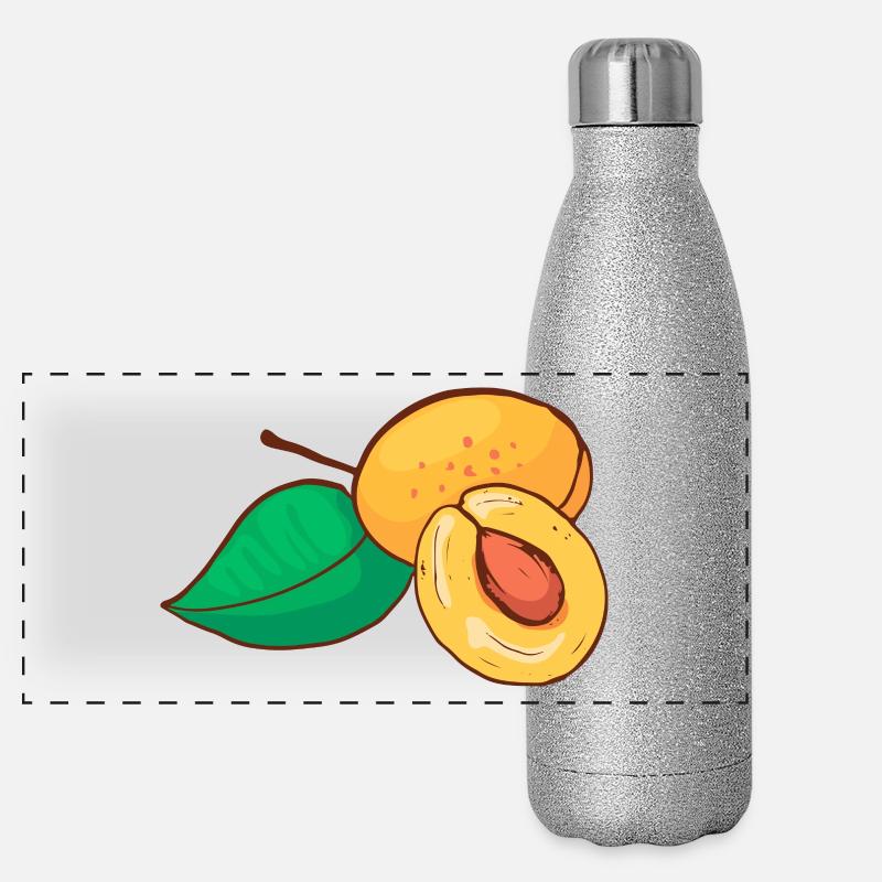 Mirabelle Prune jaune Prune Gourde isotherme panoramique pailletée 500 ml