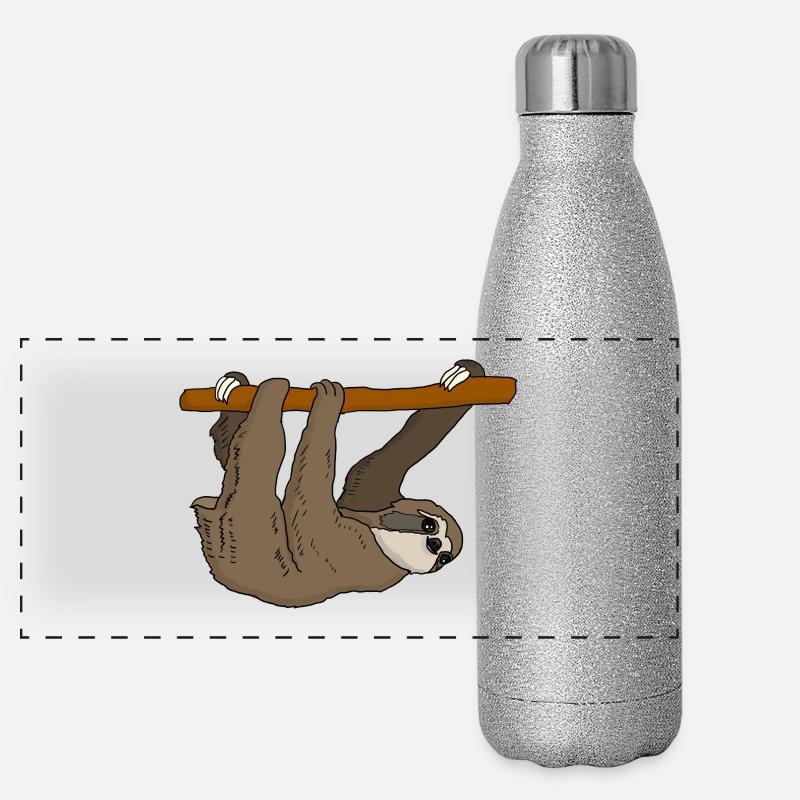 sloth Panoramic Glitter Thermal Bottle 500 ml