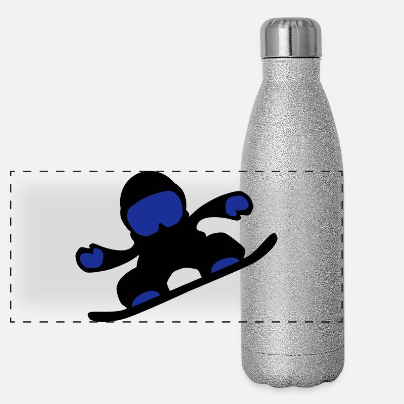 snowboardeuse Gourde isotherme panoramique pailletée 500 ml