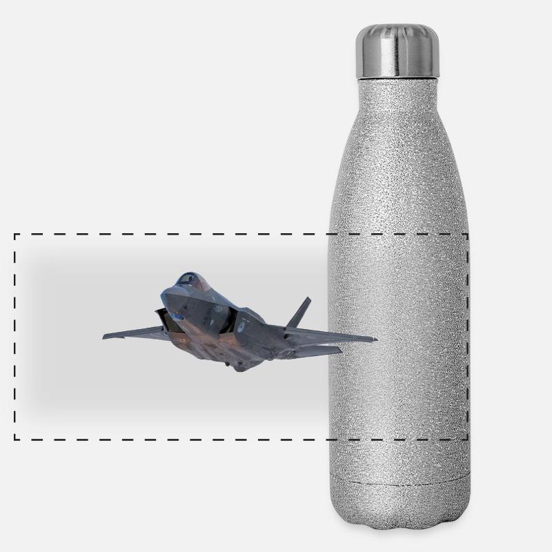 F-35 Gourde isotherme panoramique pailletée 500 ml