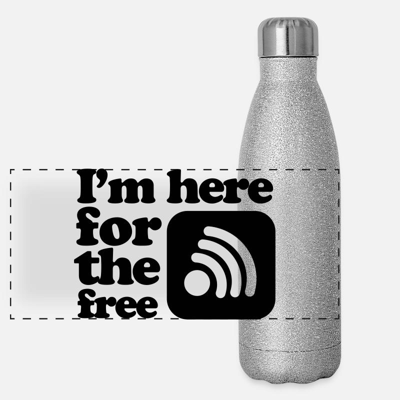 internet Panorama Glitzer Isolierflasche 500 ml