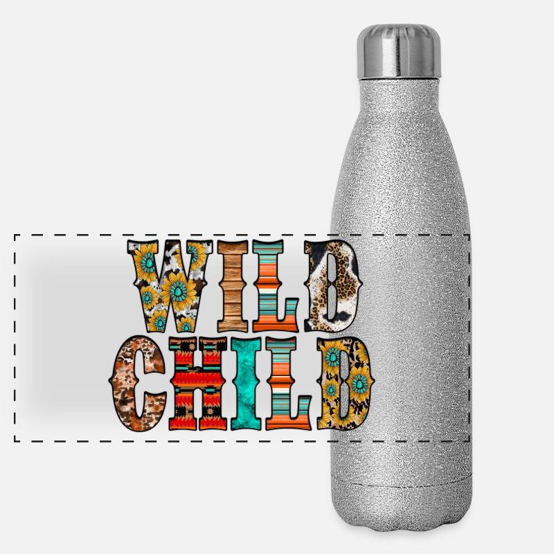 Wild Child Panoramic Glitter Thermal Bottle 500 ml