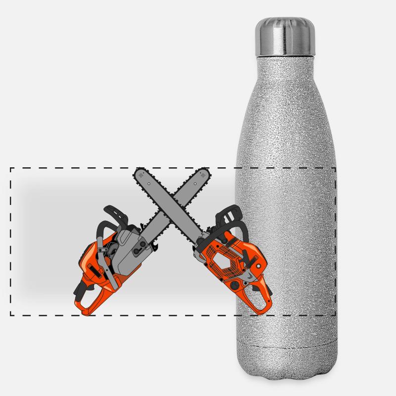 Chainsaw Panoramic Glitter Thermal Bottle 500 ml