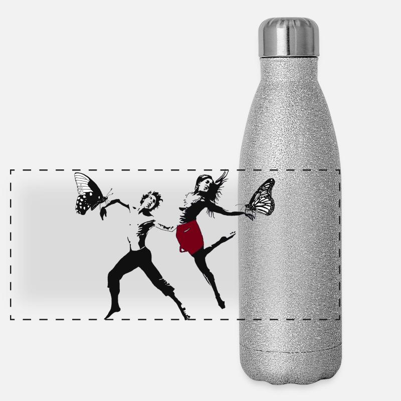 Moderne Dance Panorama Glitzer Isolierflasche 500 ml