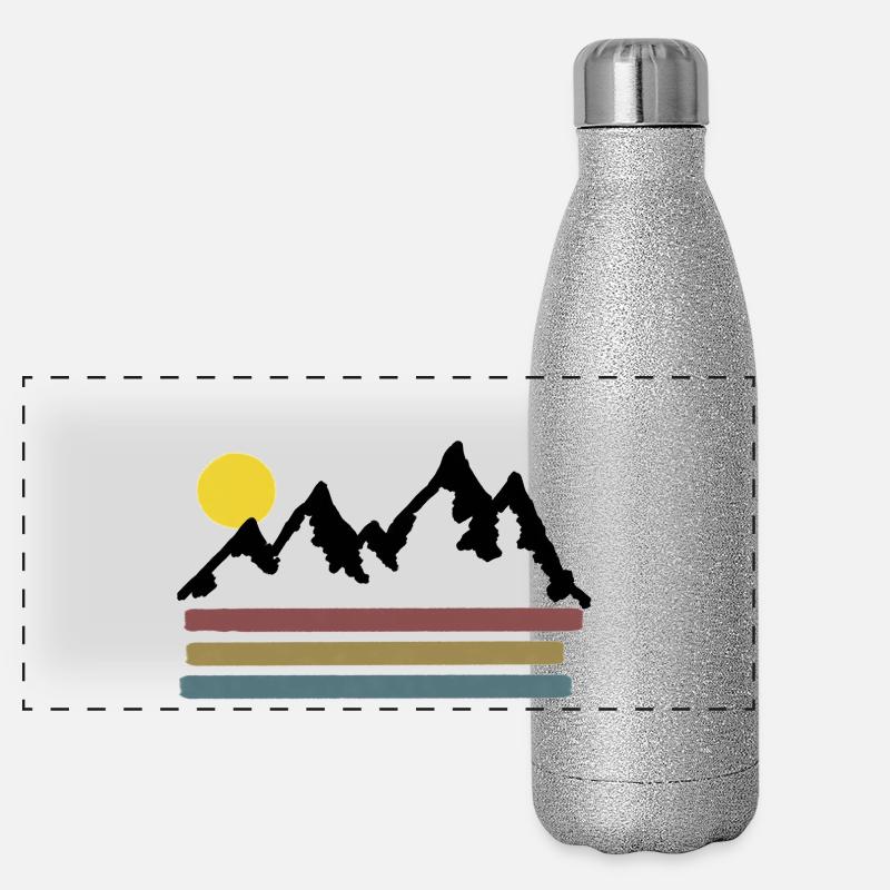 Erkunde und entdecke Panorama Glitzer Isolierflasche 500 ml