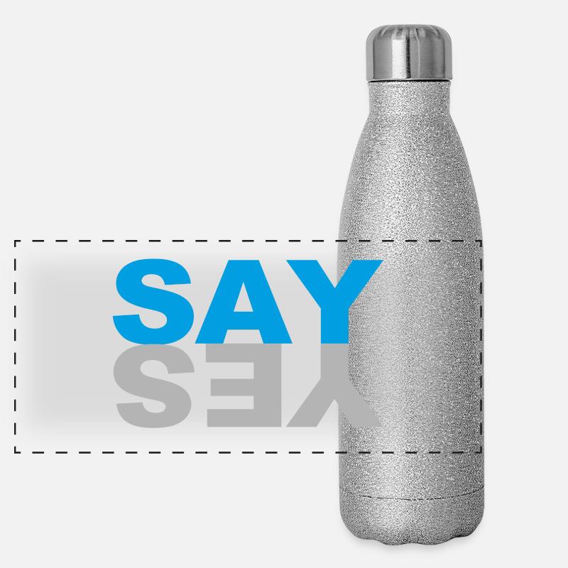 SAY YES Panorama Glitzer Isolierflasche 500 ml