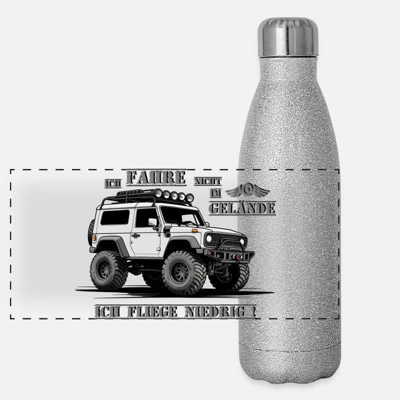 Véhicule tout-terrain Gourde isotherme panoramique pailletée 500 ml