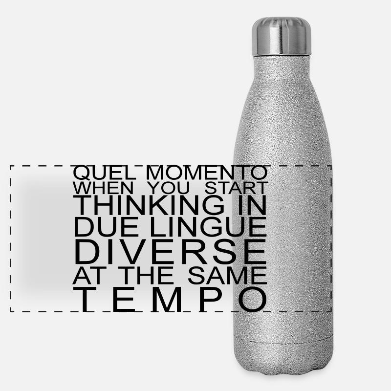 phrase ambiguë Gourde isotherme panoramique pailletée 500 ml