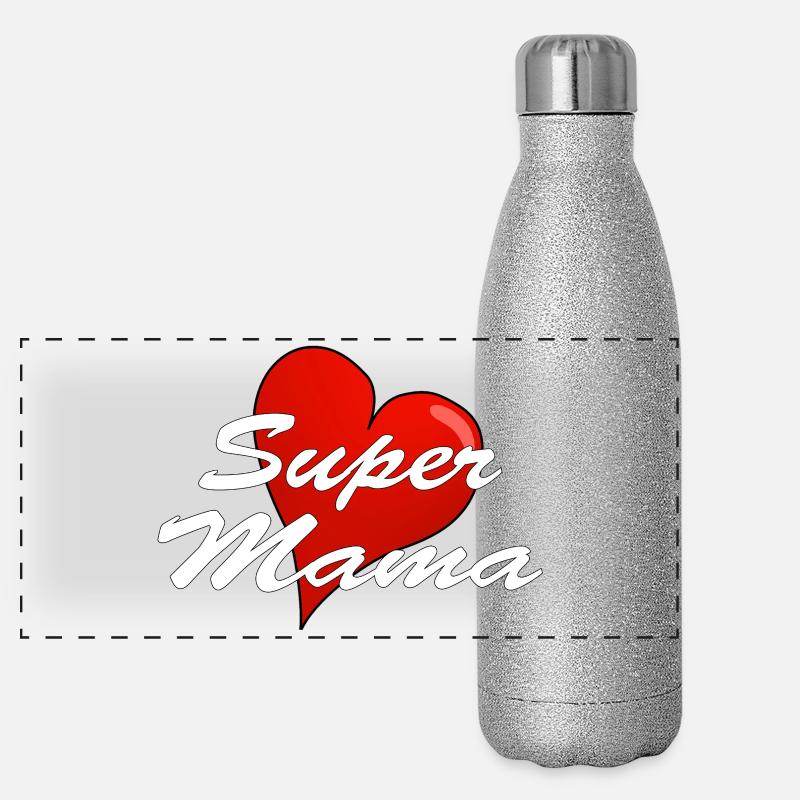 Super maman Gourde isotherme panoramique pailletée 500 ml