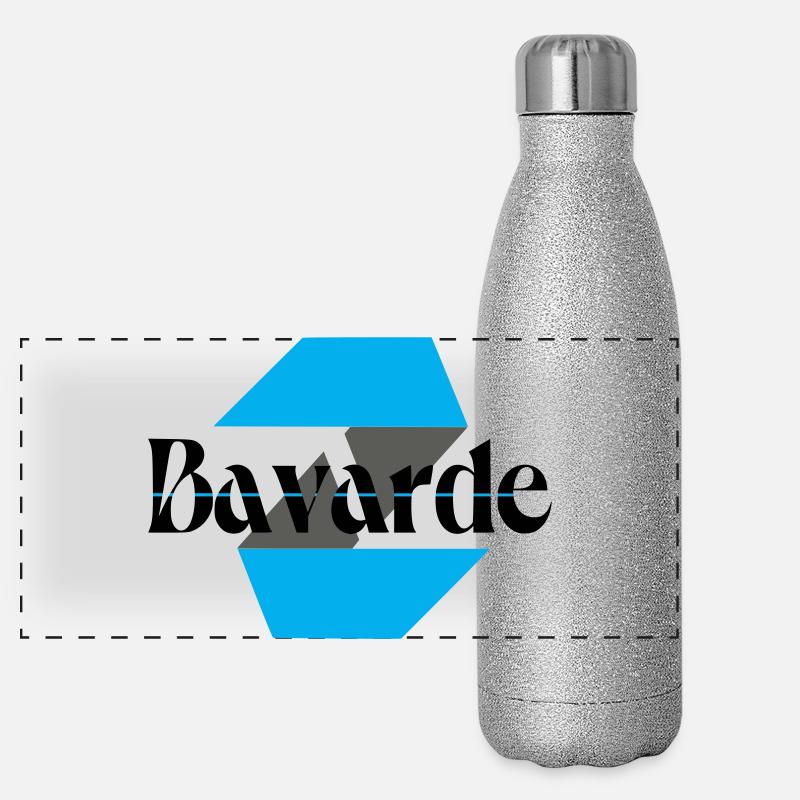 Logo bavarde Gourde isotherme panoramique pailletée 500 ml
