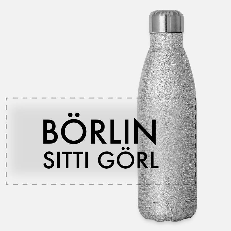 Berlin Panorama Glitzer Isolierflasche 500 ml