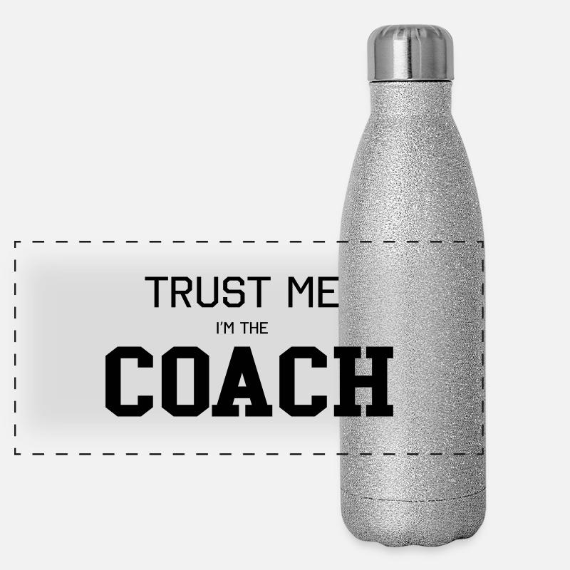 Trust Me I'm the Coach Panoramic Glitter Thermal Bottle 500 ml