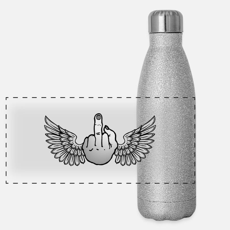universal logo Panorama Glitzer Isolierflasche 500 ml