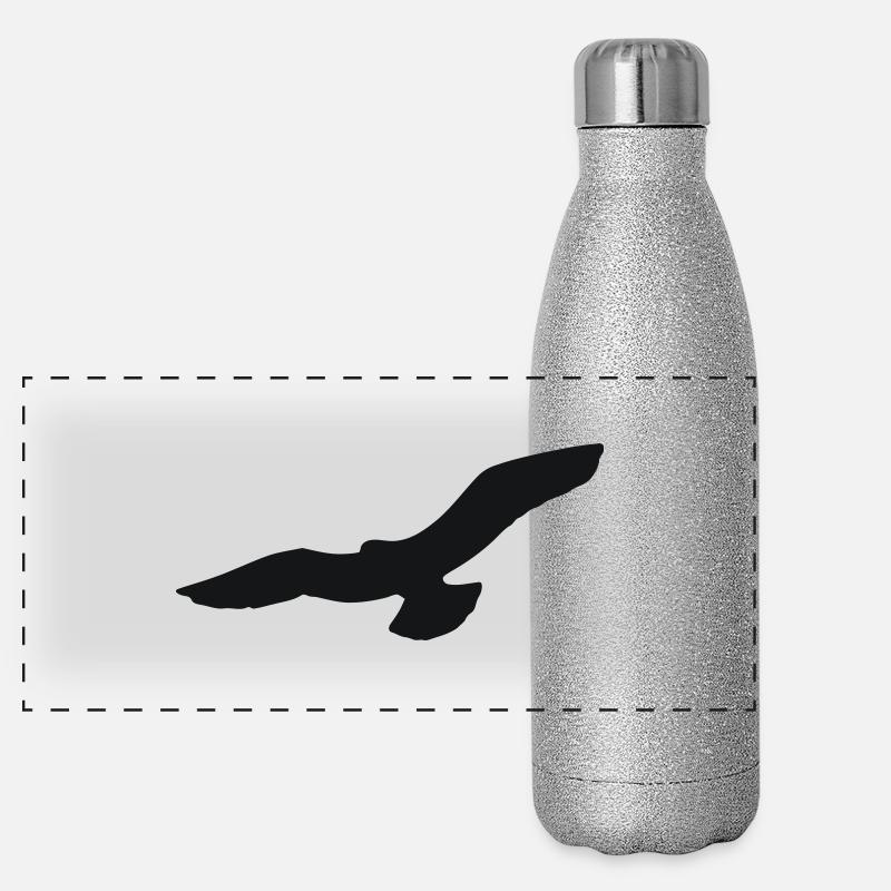 oiseau Gourde isotherme panoramique pailletée 500 ml