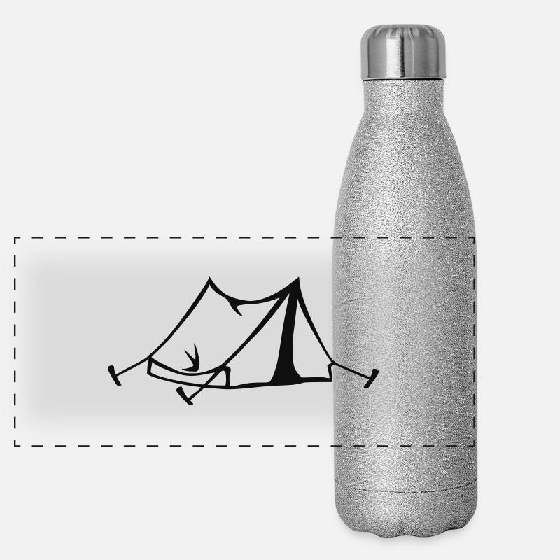 Zelt Panorama Glitzer Isolierflasche 500 ml